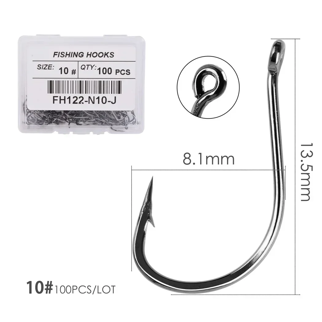 100 개/상자 일본 이즈 물고기 후크 플라이 낚시 후 - Fishing Hook Circle 리뷰 및 가격