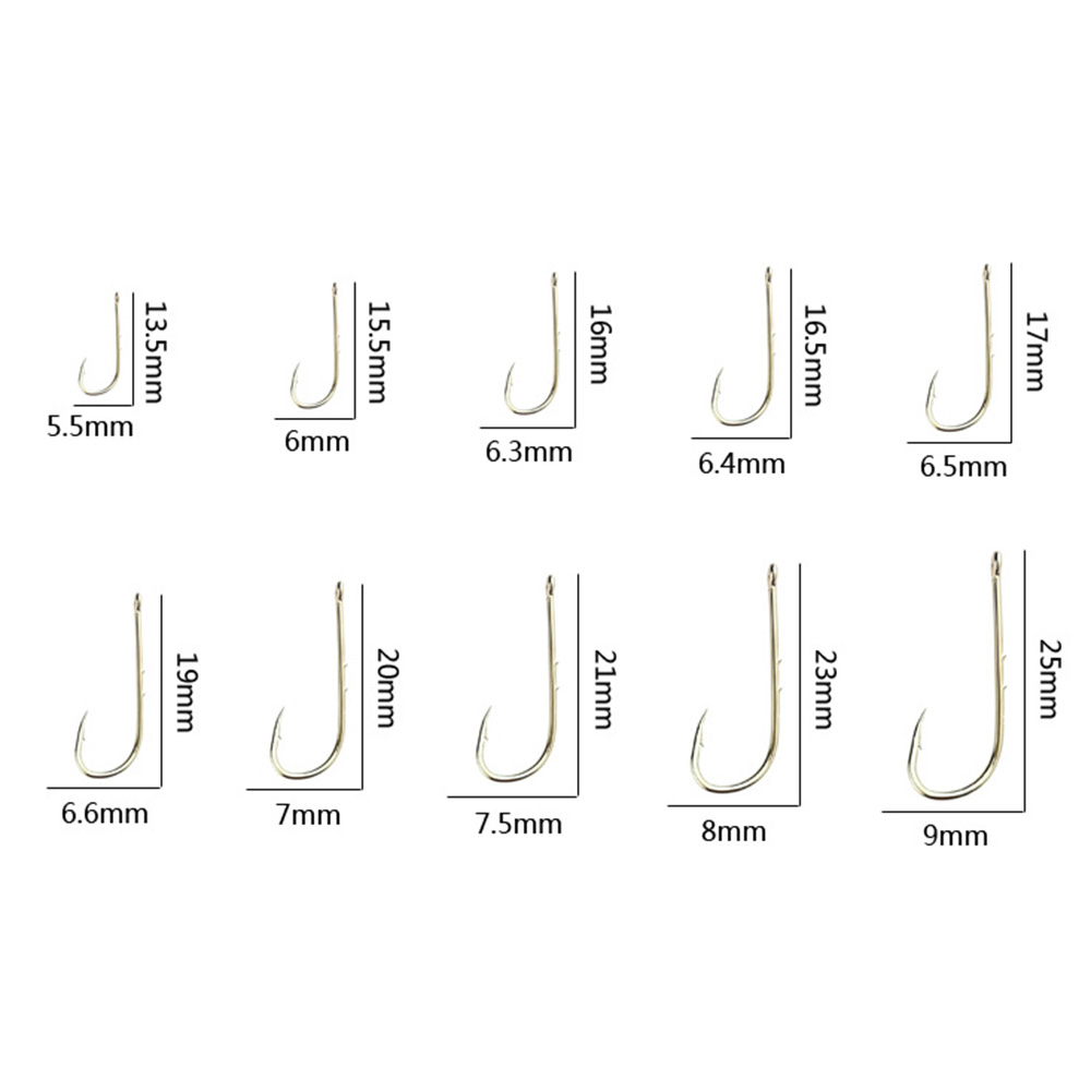 50/100개 실버 롱 핸들 낚시 바늘, 10칸짜리 미 - Fishing Hook Circle 리뷰 및 가격